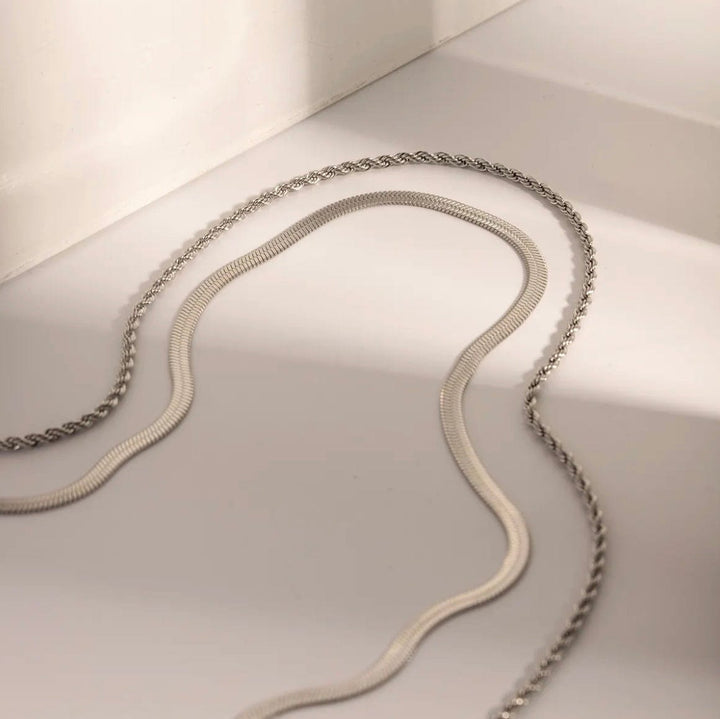 Frøken Dianas salonger halskjeder Dobbelt halskjede - sølv