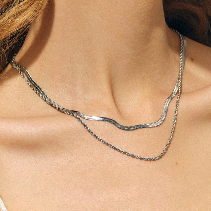 Frøken Dianas salonger halskjeder Dobbelt halskjede - sølv