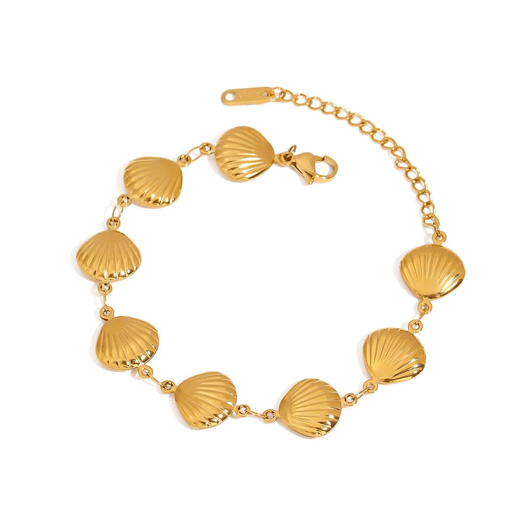 Frøken Dianas salonger Halskjeder Gylne skjell armbånd - gull
