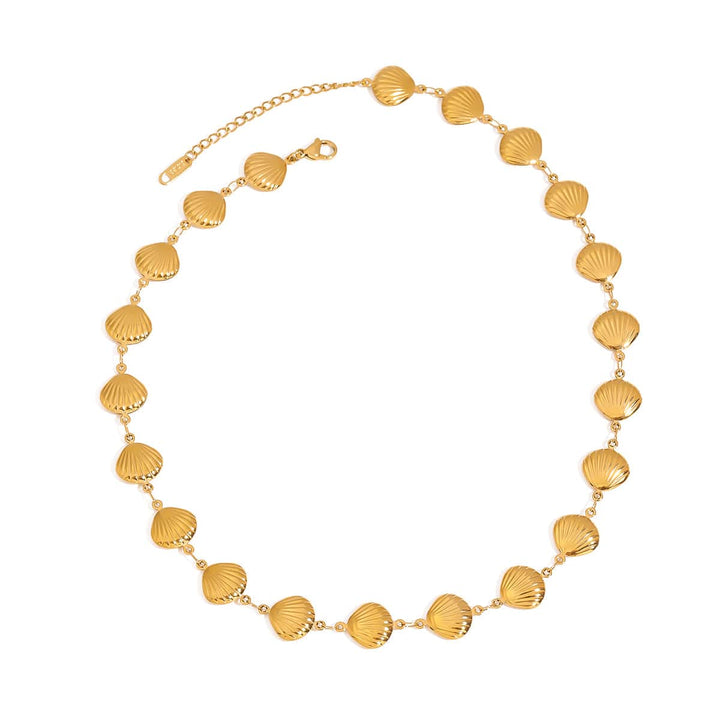 Frøken Dianas salonger Halskjeder Gylne skjell halskjede - gull