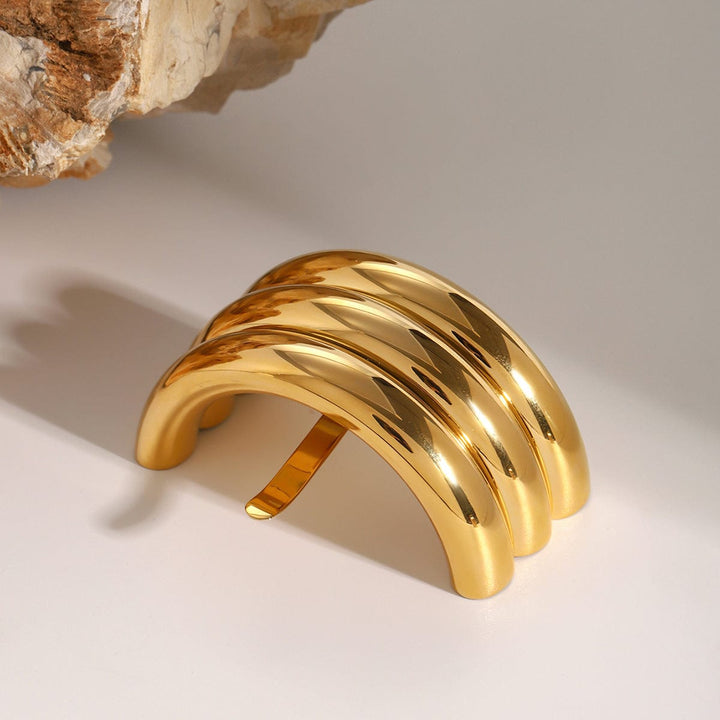 Frøken Dianas salonger Hårpynt Hårpynt - tre lags cuff - gull