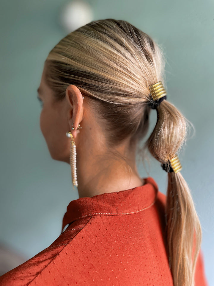 Frøken Dianas salonger Hårpynt Hårpynt - tre lags cuff - gull