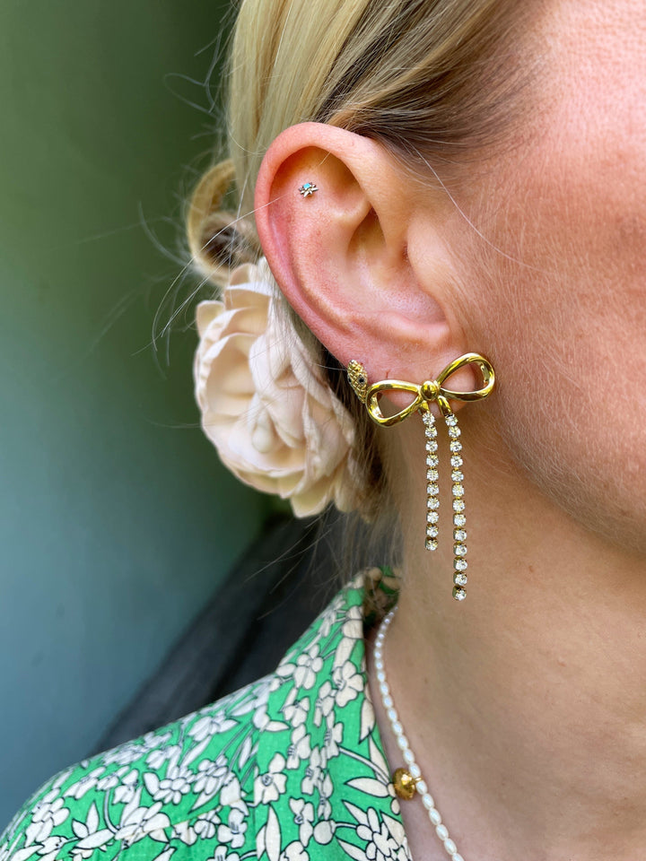 Frøken Dianas salonger øredobber Disco bow øredobber