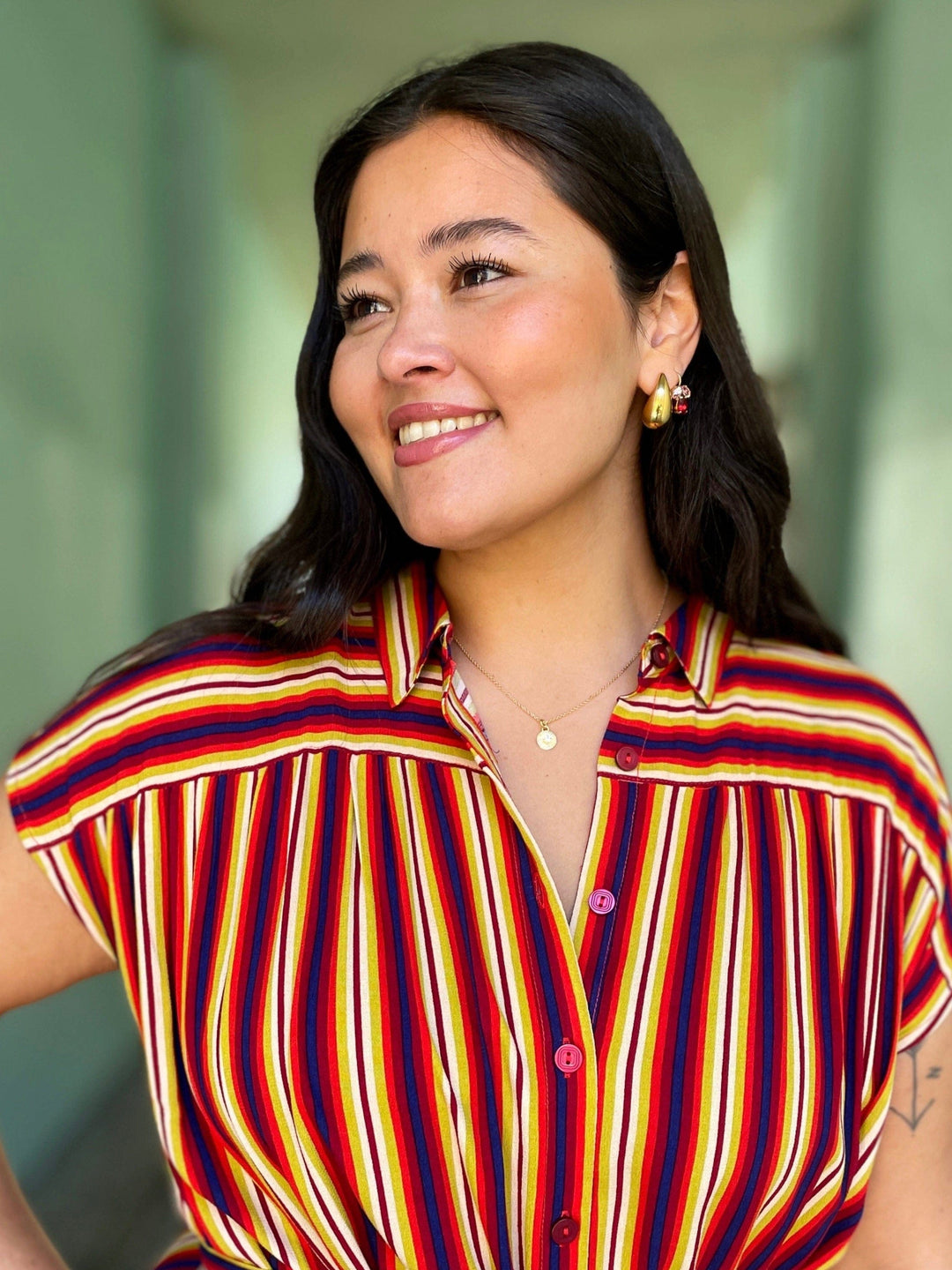 Frøken Dianas salonger øredobber Tear drop øredobber - gull