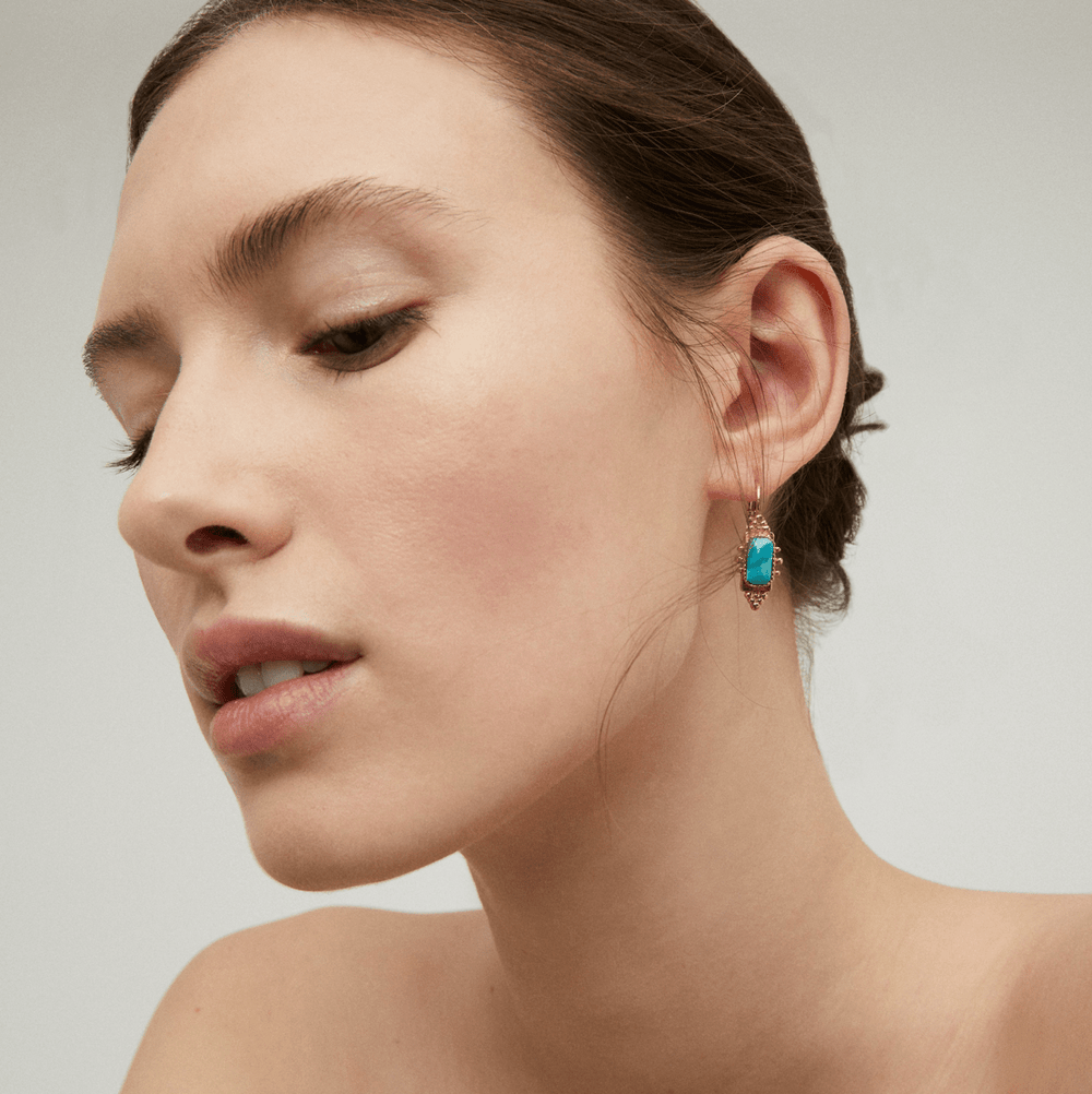 GAS Bijoux øredobber Serti Talisman øredobber - Turquoise