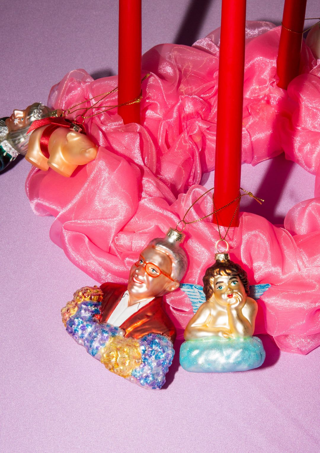 Heim Julepynt Julekule - Glansbilde-engel