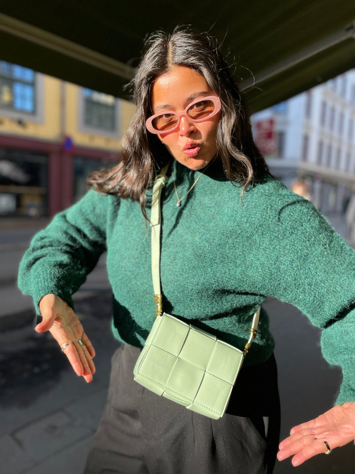 Jayley vesker Grape Skin Vegan Leather Bag - grønn