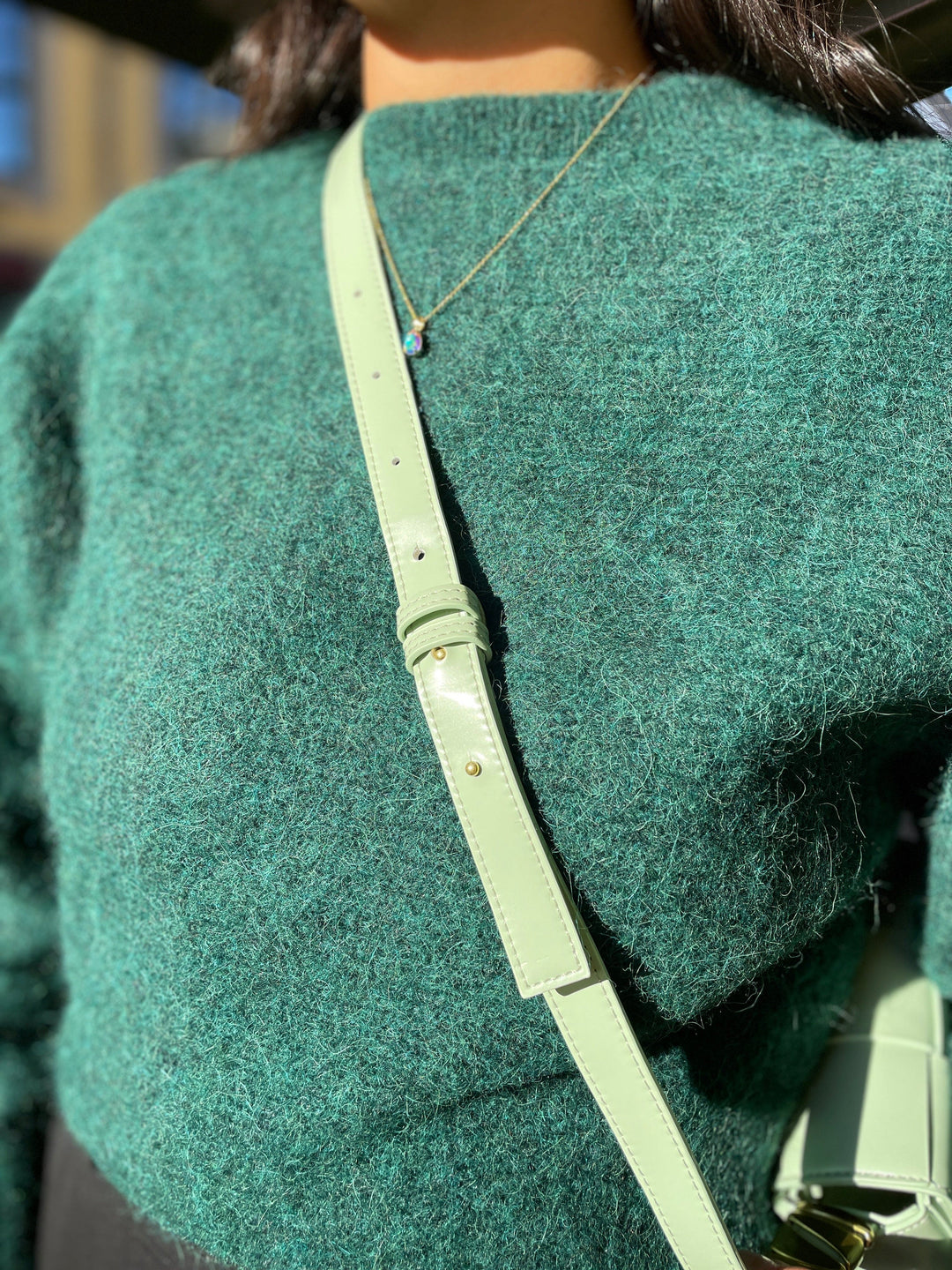 Jayley vesker Grape Skin Vegan Leather Bag - grønn