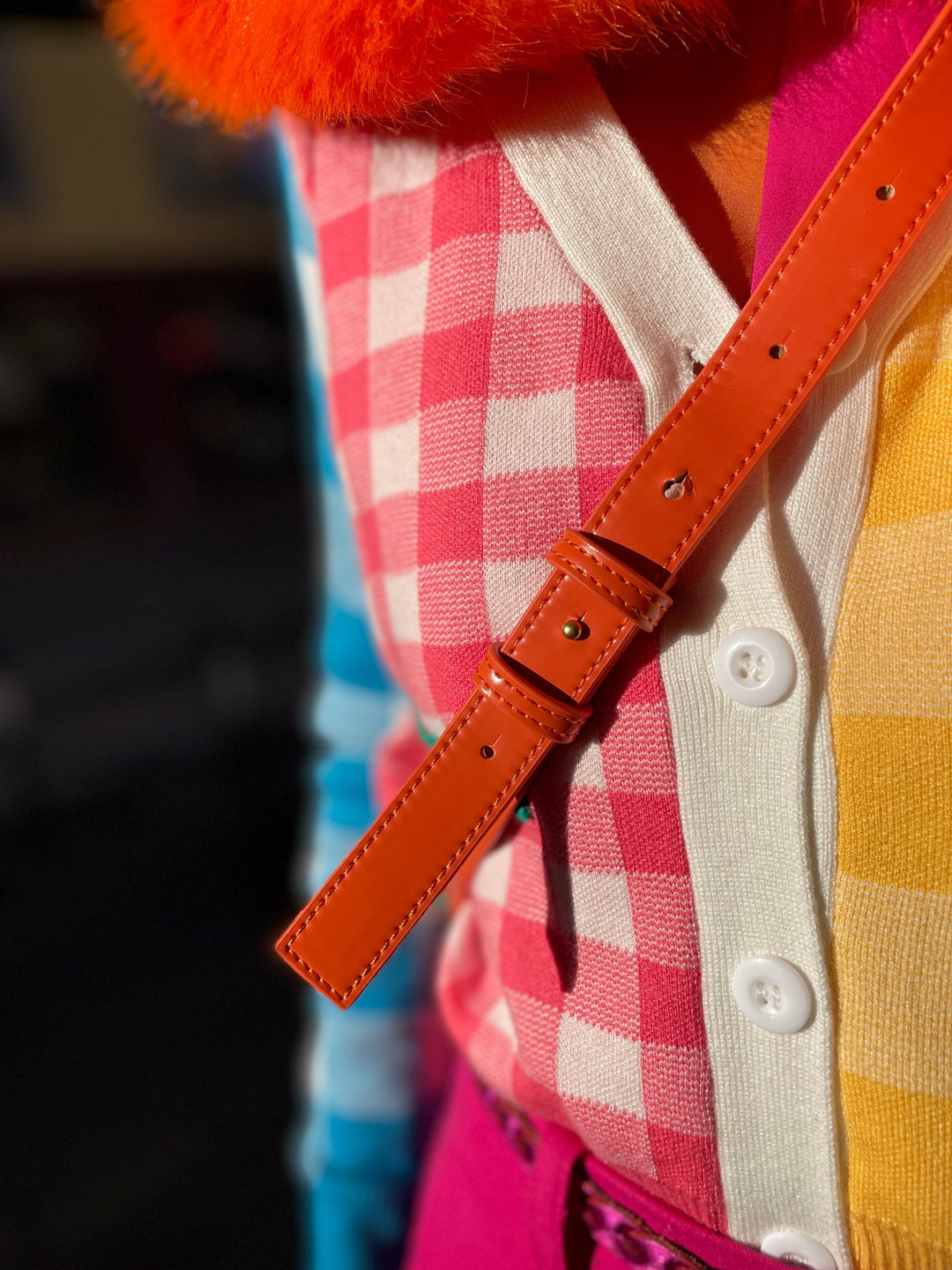 Jayley vesker Grape Skin Vegan Leather Bag - oransje