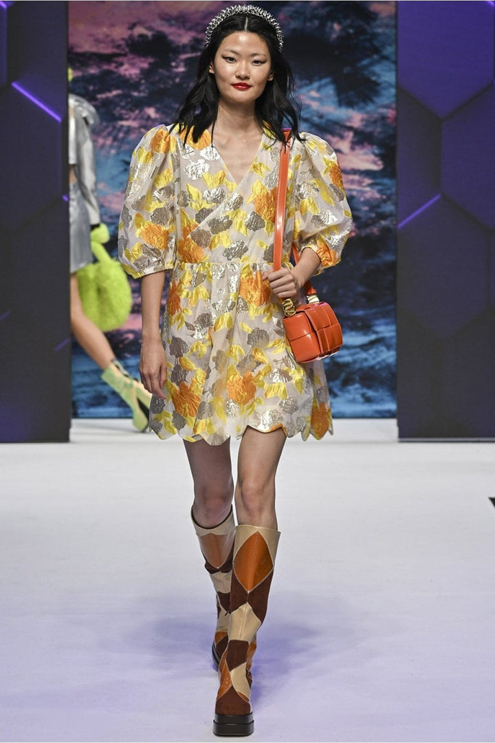 Jayley vesker Grape Skin Vegan Leather Bag - oransje