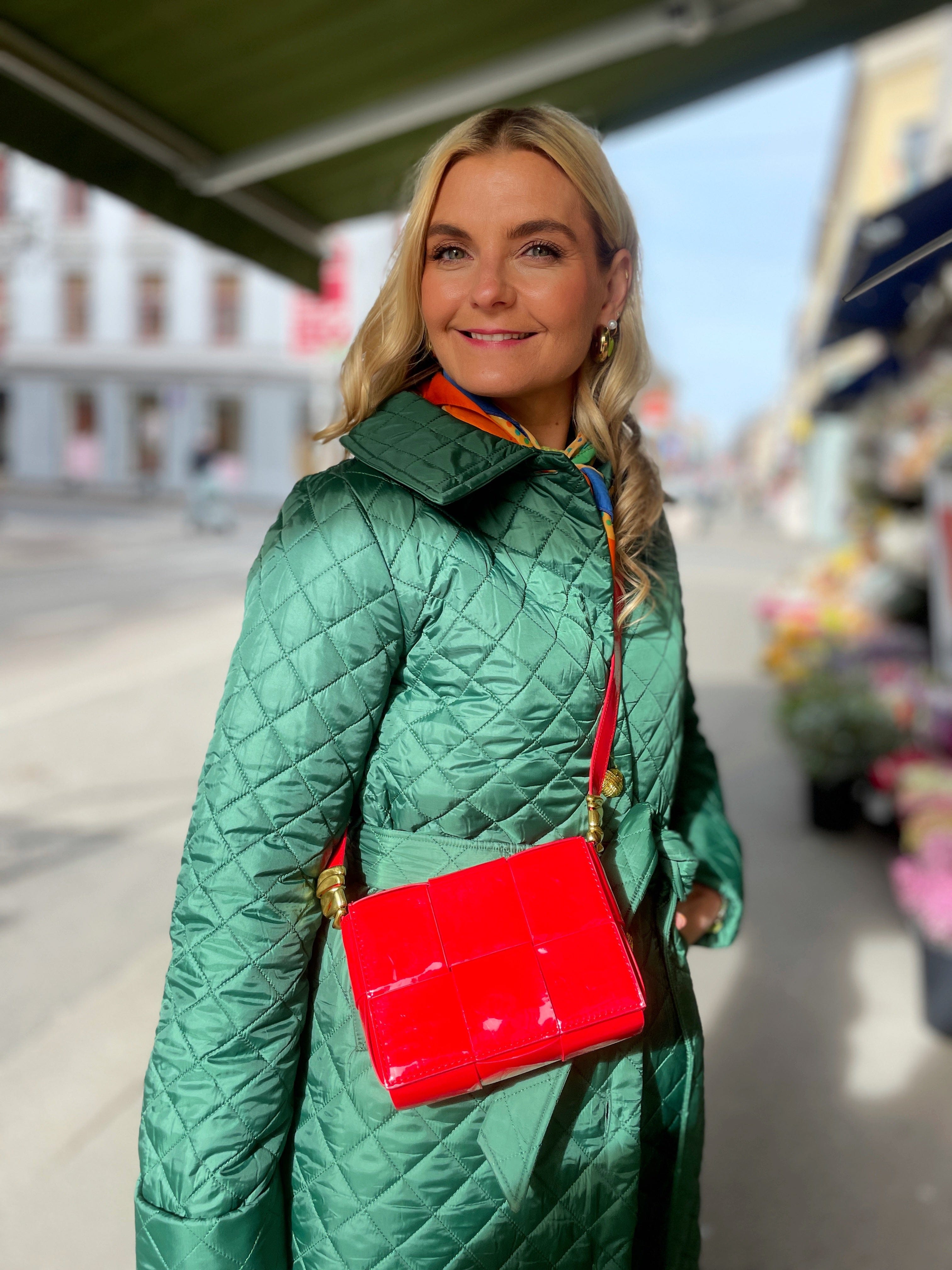 Grape Skin Vegan Leather Bag - rød