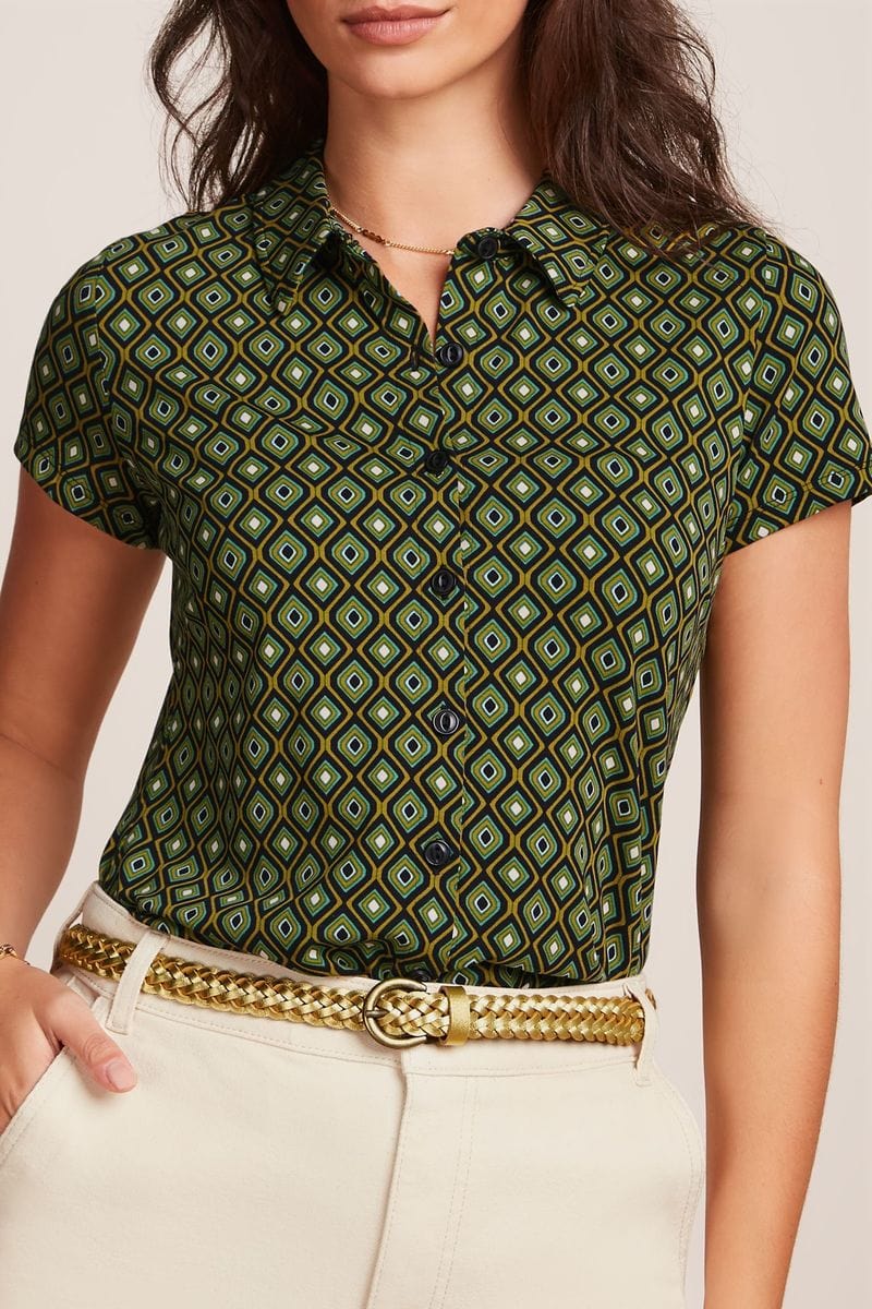 King Louie belter 95 cm Flettet skinnbelte glitter - gold