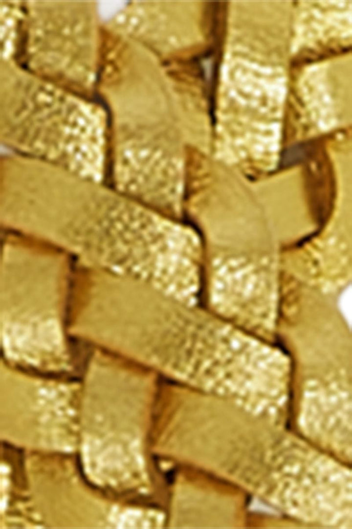 King Louie belter 95 cm Flettet skinnbelte glitter - gold