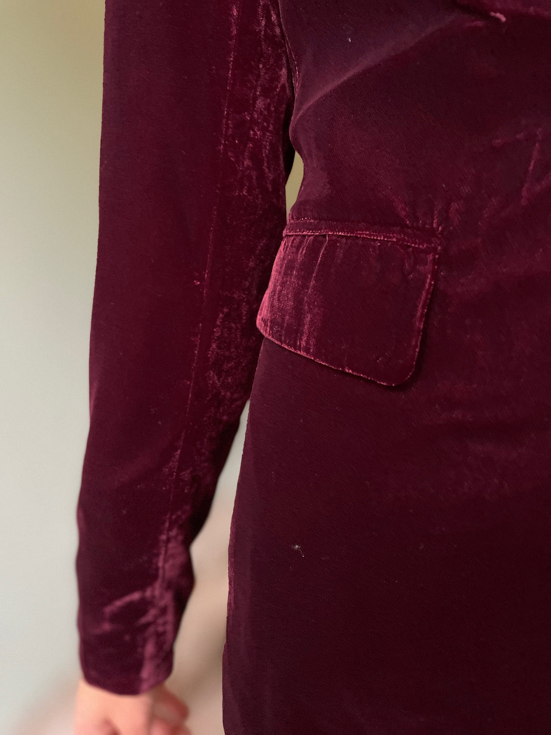 King Louie blazer Brooke Gamine fløyel blazer - Bordeaux Red