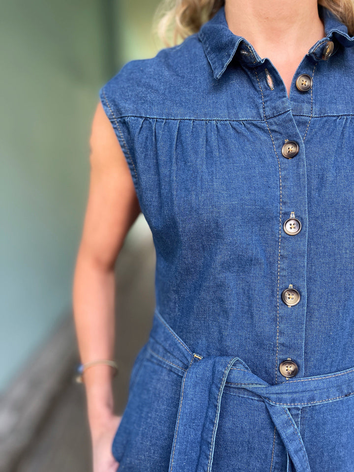 King Louie buksedresser Amy Chambray buksedress - denim