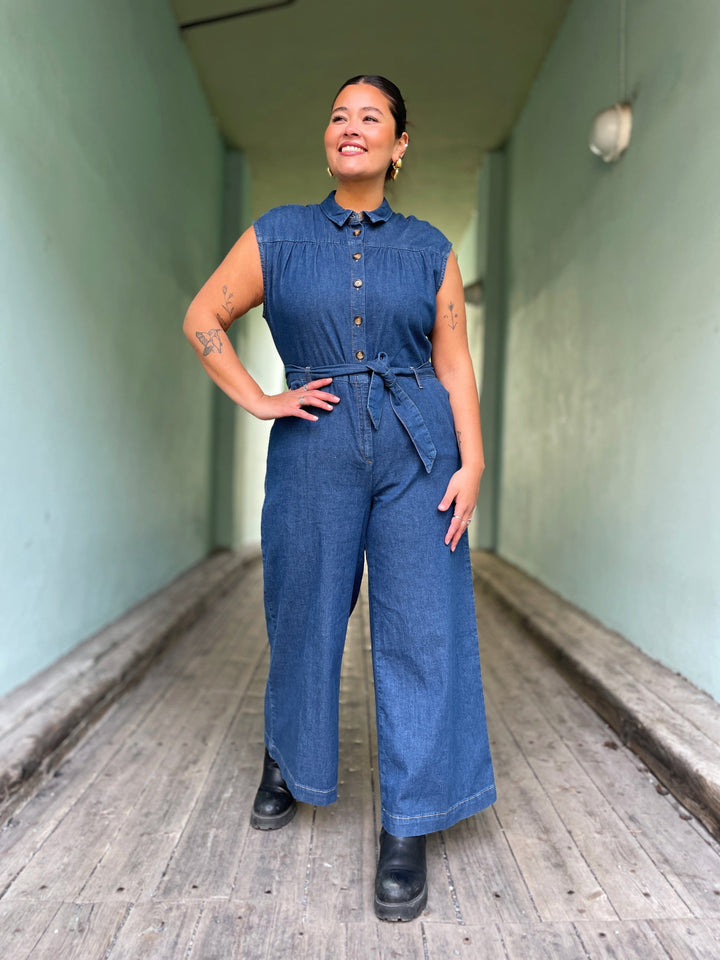 King Louie buksedresser Amy Chambray buksedress - denim