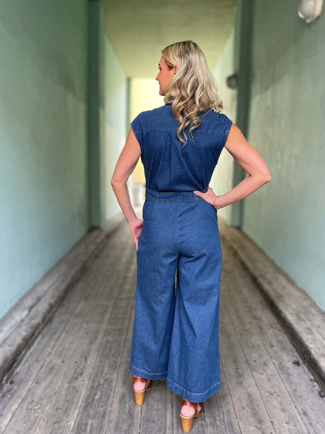 King Louie buksedresser Amy Chambray buksedress - denim