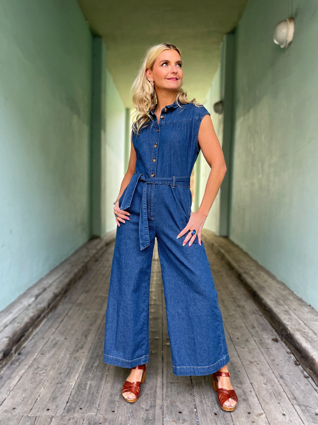 King Louie buksedresser Amy Chambray buksedress - denim