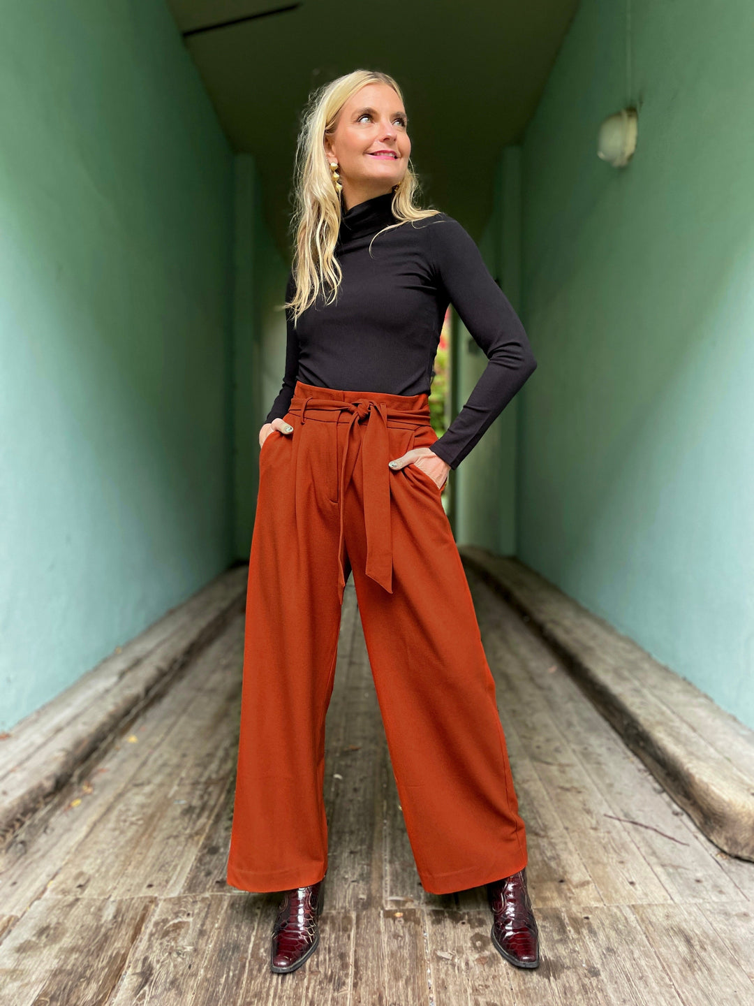 King Louie bukser Ava bukse - Spicy Brown