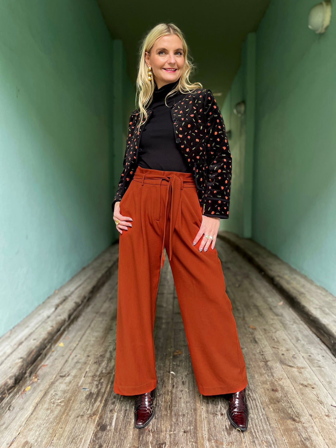 King Louie bukser Ava bukse - Spicy Brown