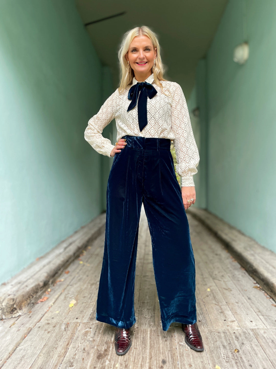 King Louie bukser Ava Gamine fløyel bukse