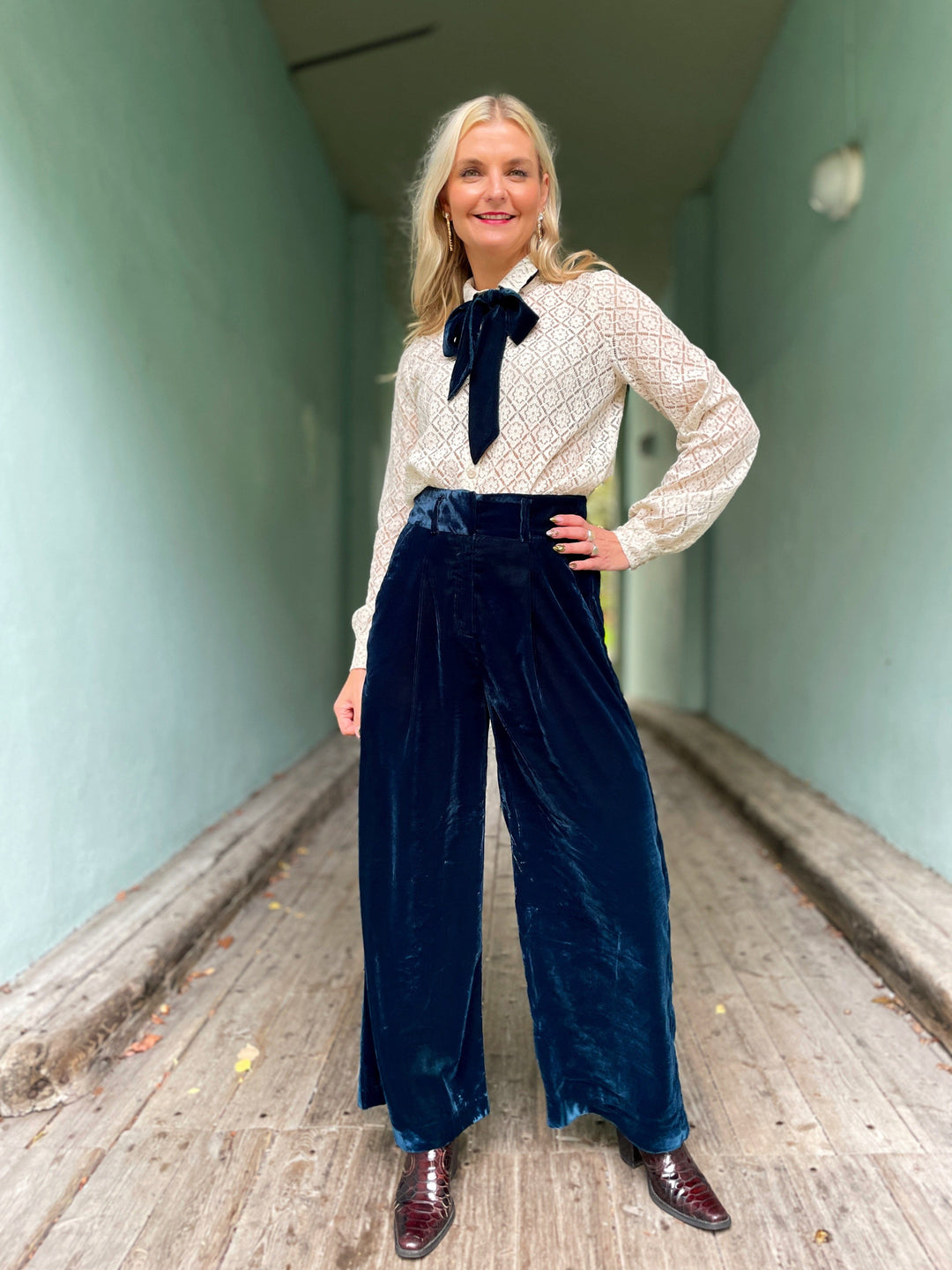 King Louie bukser Ava Gamine fløyel bukse