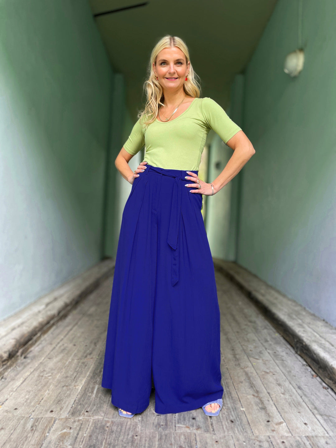 King Louie bukser Marnie Atomic bukse - mørkeblå