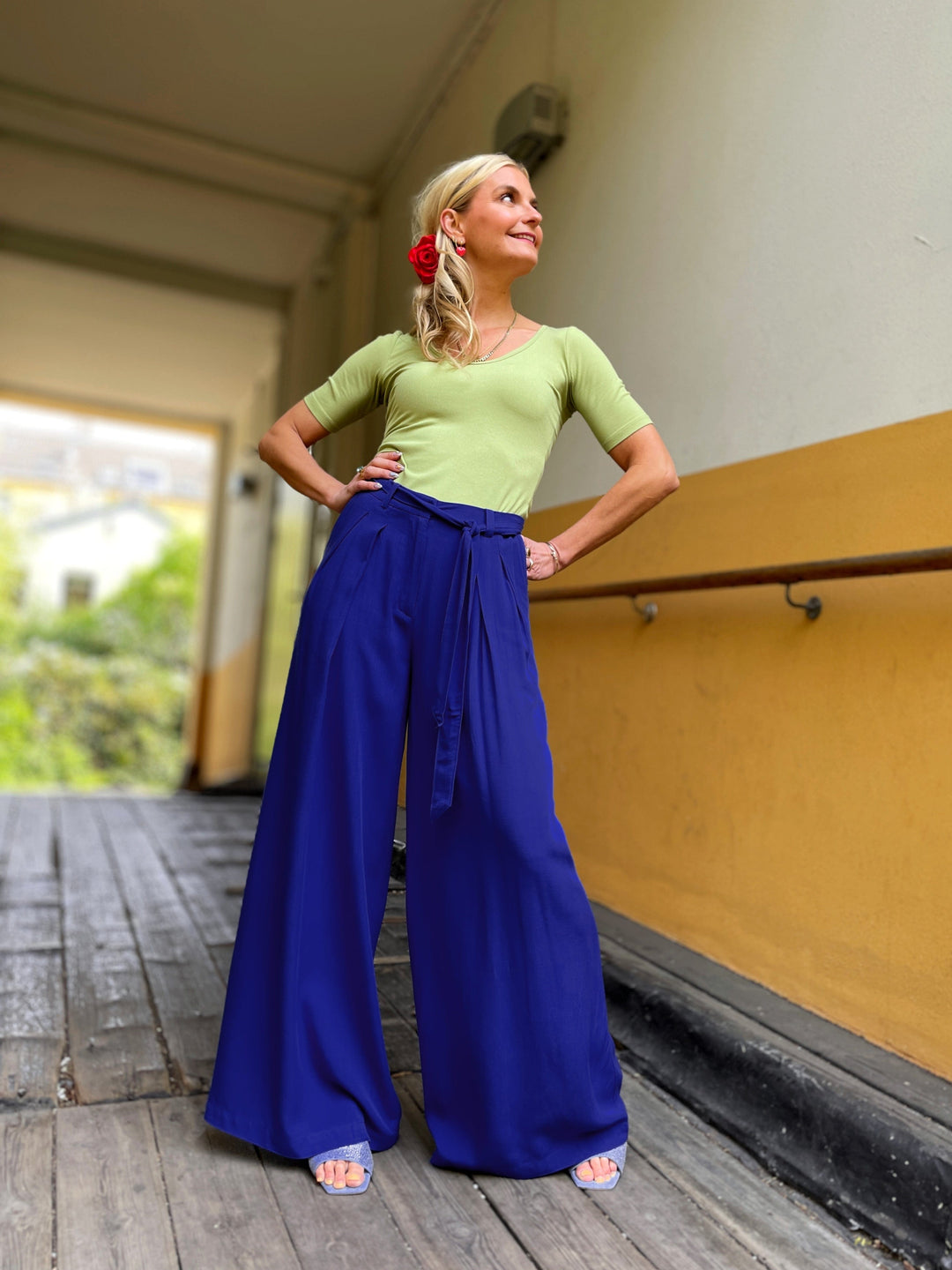 King Louie bukser Marnie Atomic bukse - mørkeblå