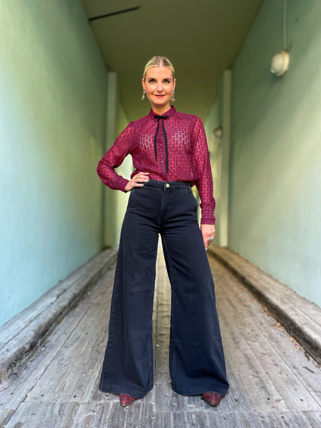 King Louie bukser Peppa pants - Rock denim