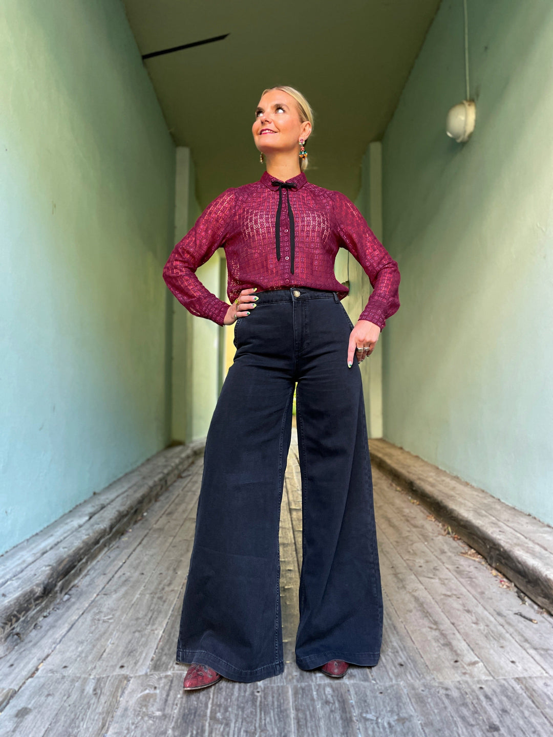 King Louie bukser Peppa pants - Rock denim