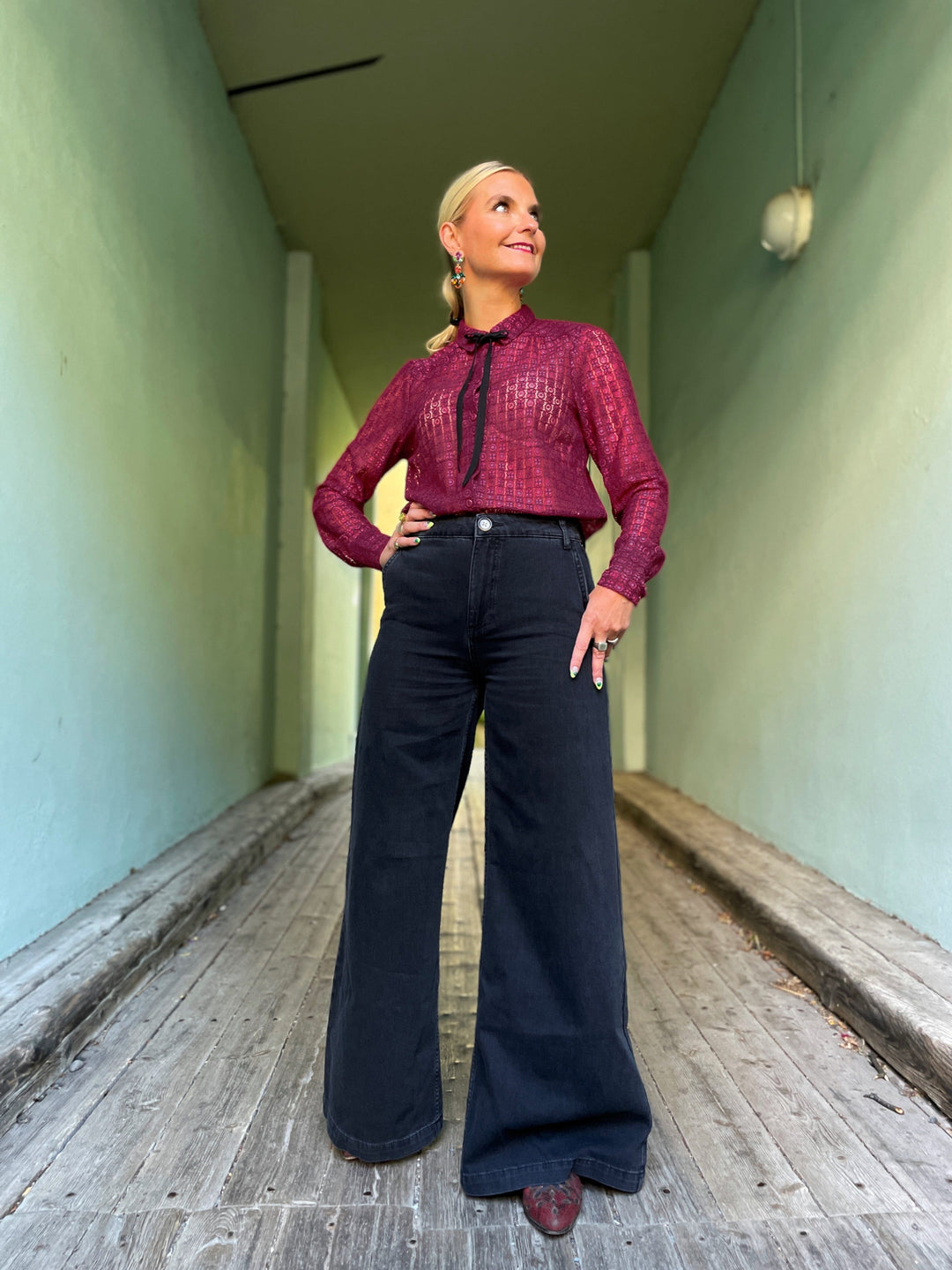 King Louie bukser Peppa pants - Rock denim