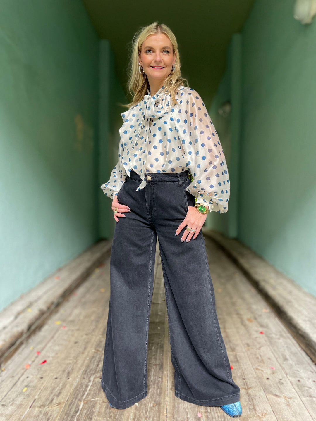 King Louie bukser Peppa pants - Rock denim