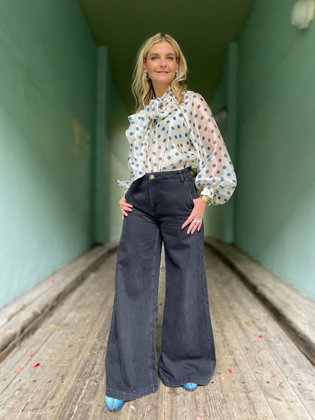 King Louie bukser Peppa pants - Rock denim