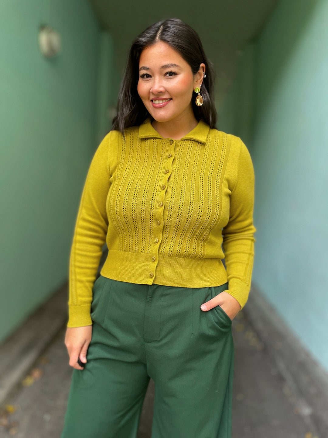 King Louie cardigans Sofie Carmi Cardigan - Curry Yellow