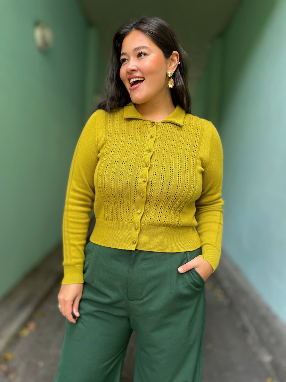 King Louie cardigans Sofie Carmi Cardigan - Curry Yellow