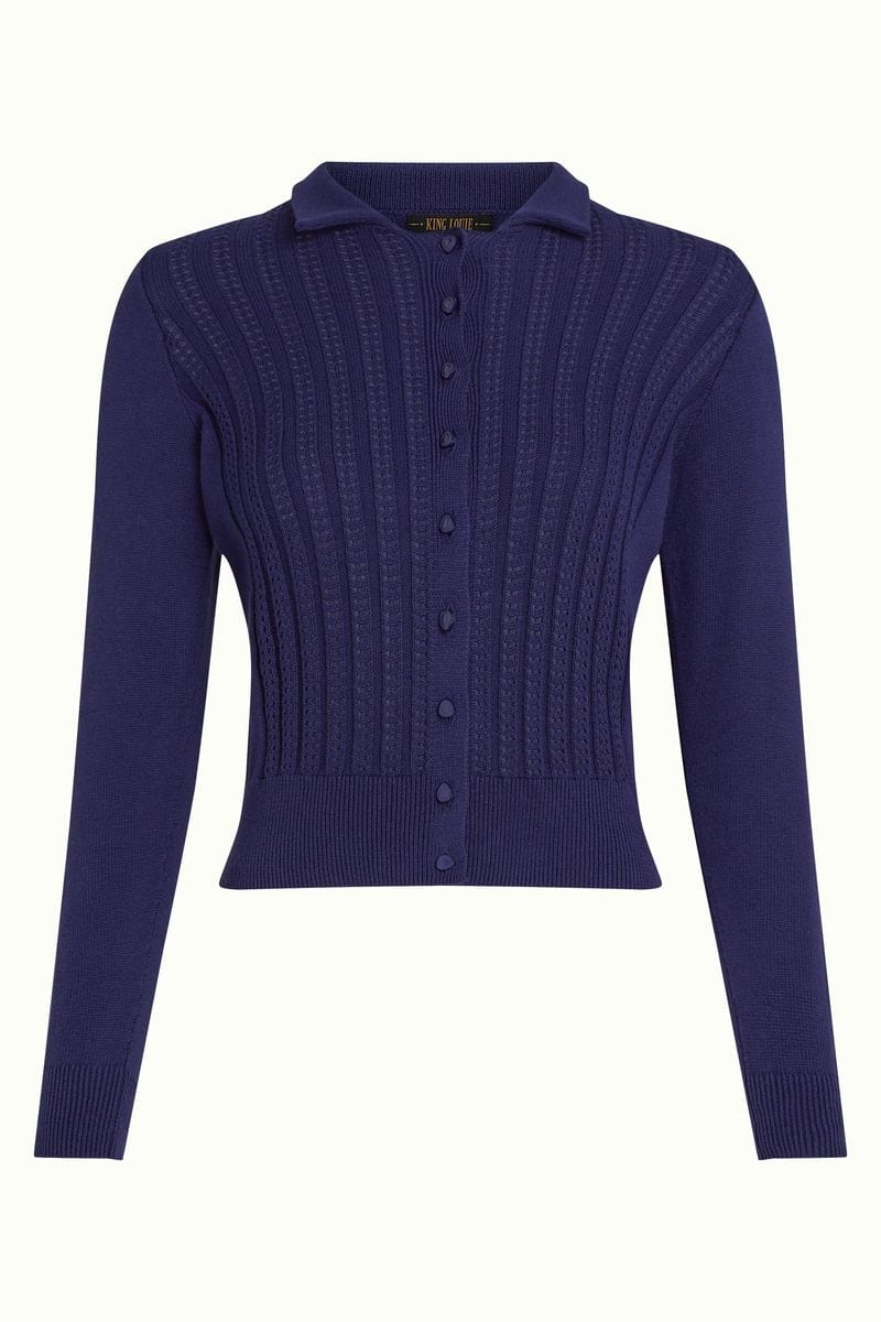 King Louie cardigans Sofie Carmi Cardigan - Rhodonite Blue