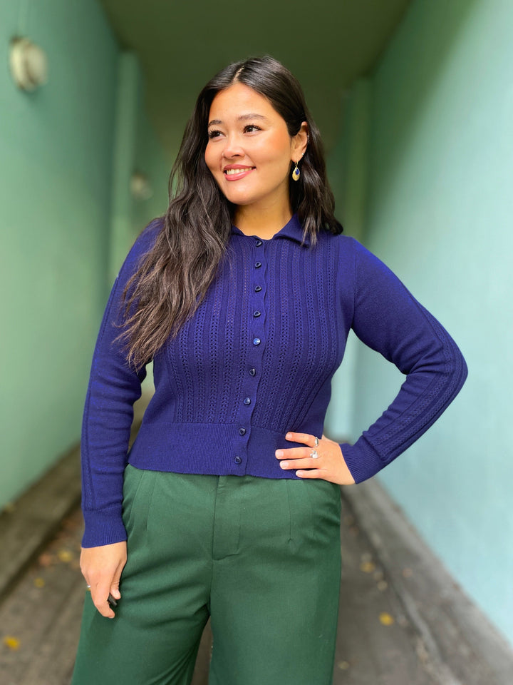 King Louie cardigans Sofie Carmi Cardigan - Rhodonite Blue