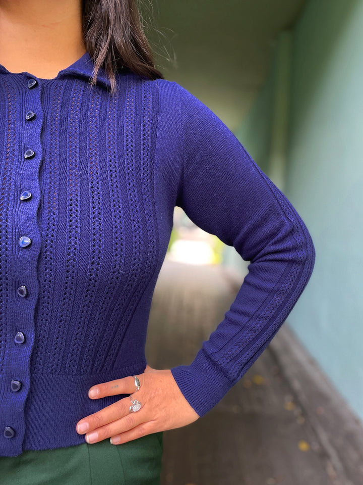 King Louie cardigans Sofie Carmi Cardigan - Rhodonite Blue