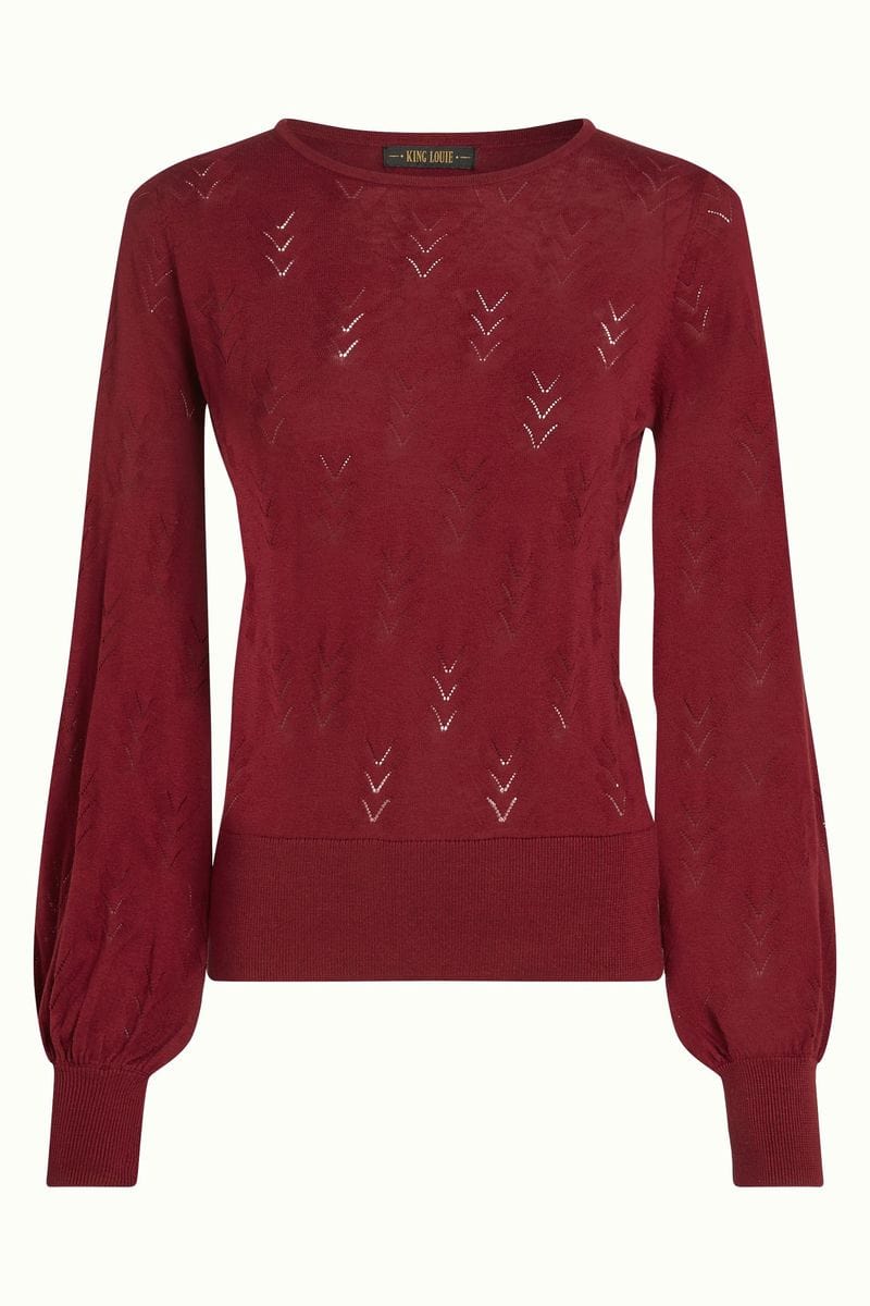 King Louie gensere Bell club genser - Cabernet Red