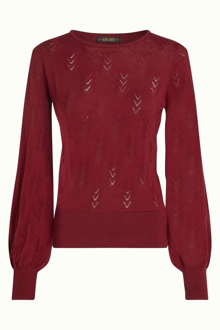 King Louie gensere Bell club genser - Cabernet Red