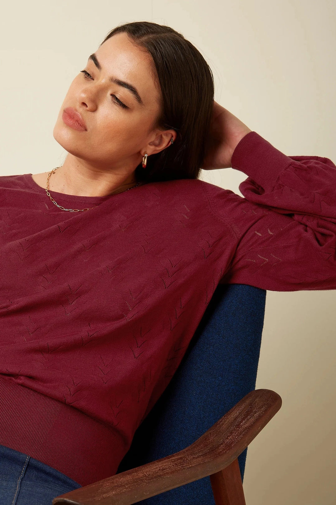 King Louie gensere Bell club genser - Cabernet Red