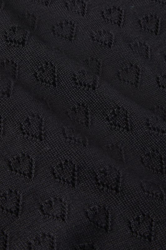 King Louie gensere Cardigan V Heart Ajour - svart