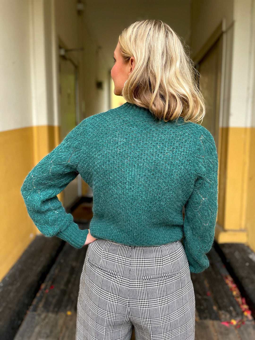 King Louie gensere Jeanie Yoke genser - Spruced Green