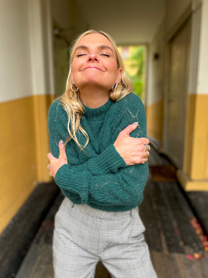 King Louie gensere Jeanie Yoke genser - Spruced Green