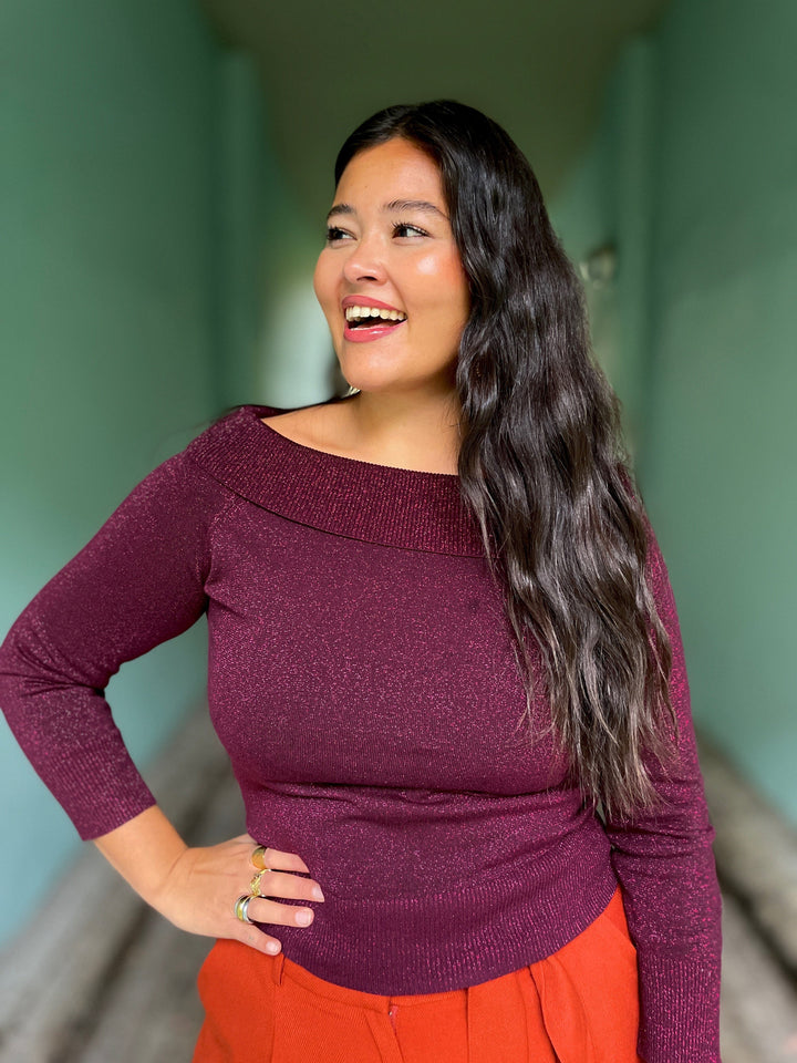 King Louie gensere Mirta topp - cabernet red