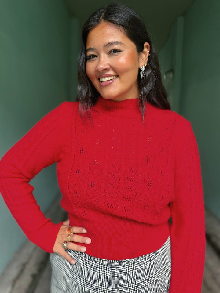 King Louie gensere Nilde Leon genser - Fiery Red