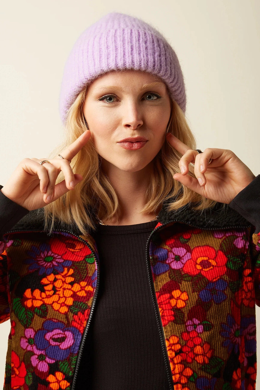 King Louie Luer Beanie posh - Crocus Lilac
