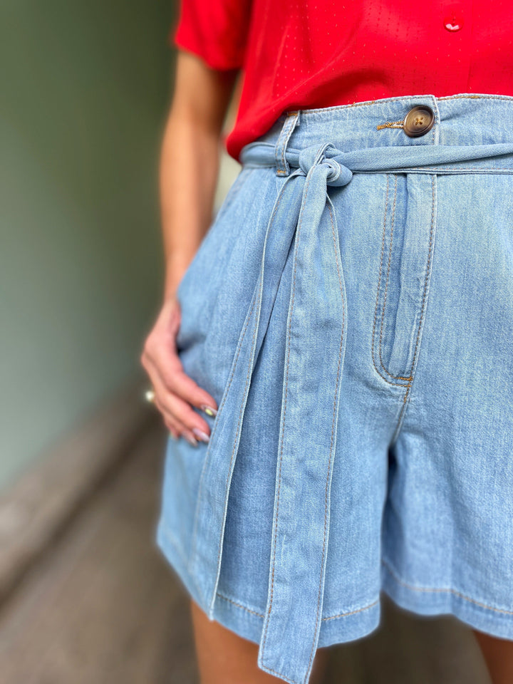 King Louie shorts Marnie Light Denim Shorts
