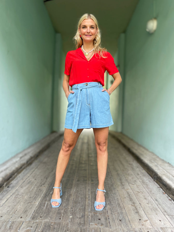 King Louie shorts Marnie Light Denim Shorts