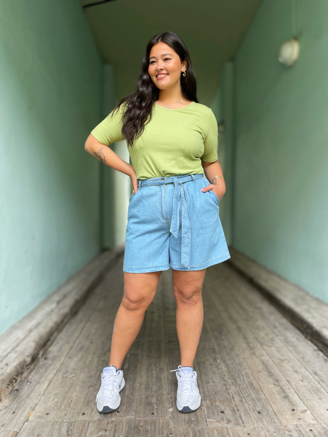 King Louie shorts Marnie Light Denim Shorts